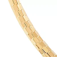 Tube Hoop Earrings in 10K Yellow Gold