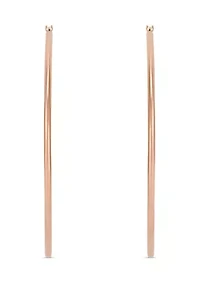 Tube Hoop Earrings 10K Rose Gold