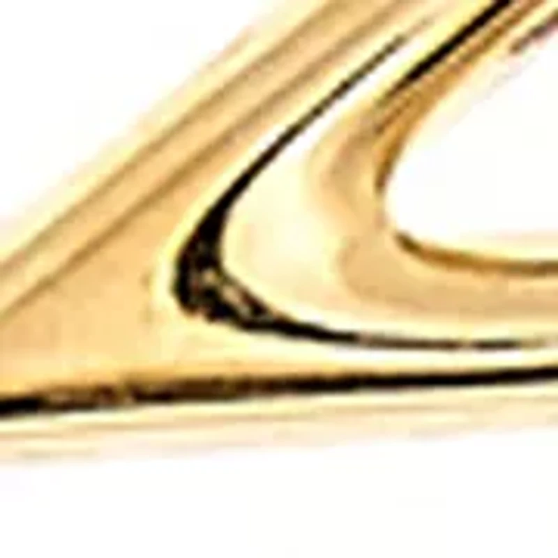 Star Shape Hoop Earrings in 10K Yellow Gold