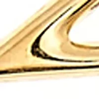 Star Shape Hoop Earrings in 10K Yellow Gold