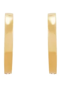 Huggie Hoop Earrings in 10K Yellow Gold