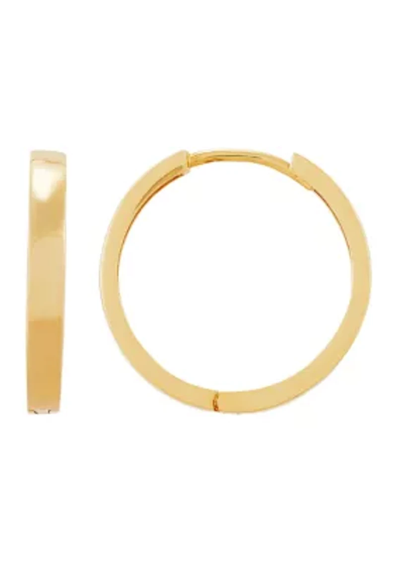 Huggie Hoop Earrings in 10K Yellow Gold