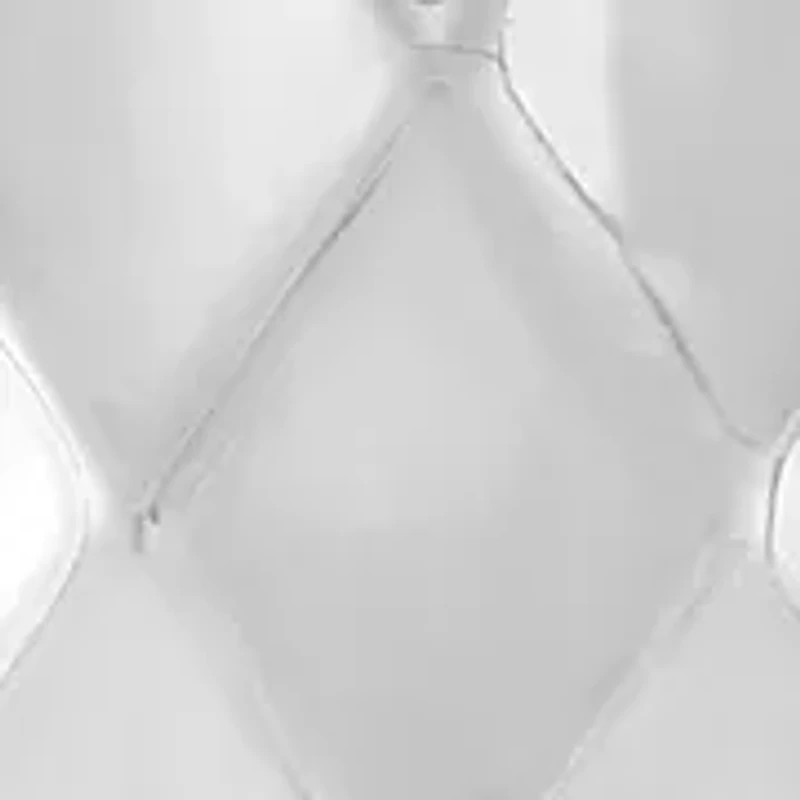 Diamond Shape Flex Hoop Earrings in 10K White Gold