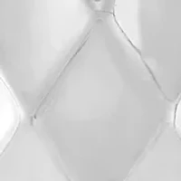 Diamond Shape Flex Hoop Earrings in 10K White Gold