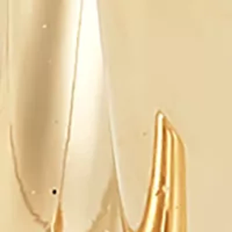 Double Tube Wishbone Hoop Earrings in 10K Yellow Gold