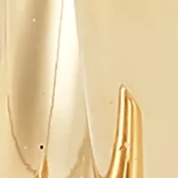 Double Tube Wishbone Hoop Earrings in 10K Yellow Gold