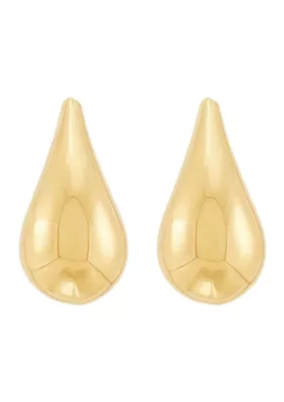 Teardrop Stud Earrings in 10K Yellow Gold