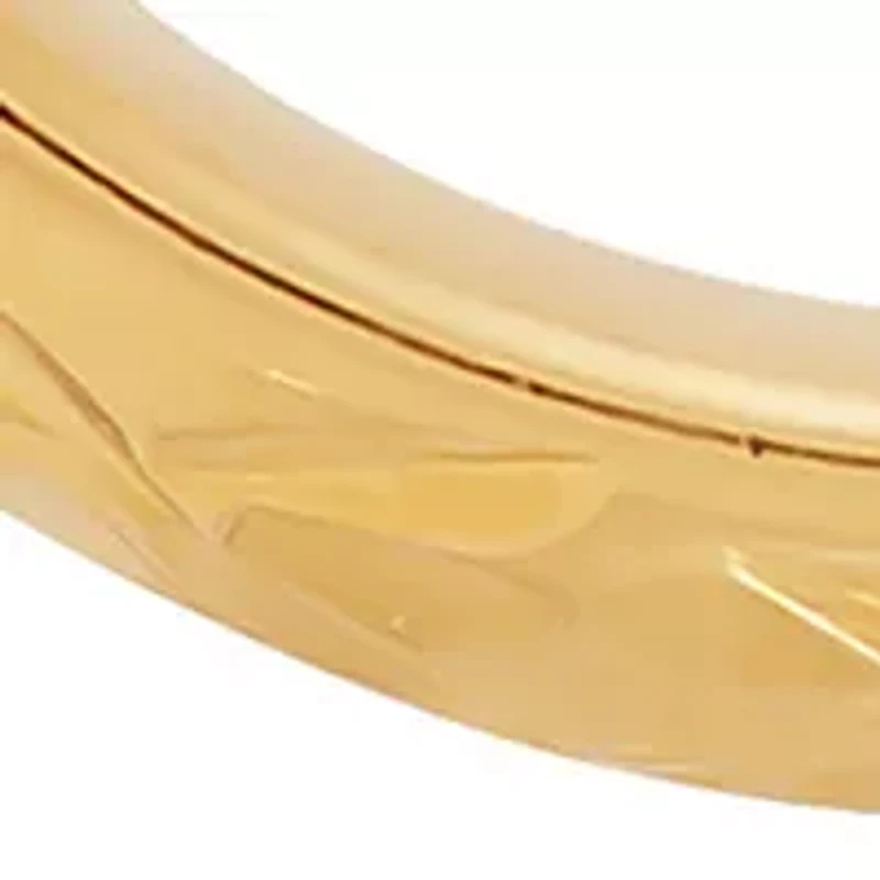 Tube Hoop Earrings in 10K Yellow Gold