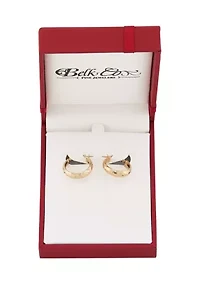 Tube Hoop Earrings in 10K Yellow Gold