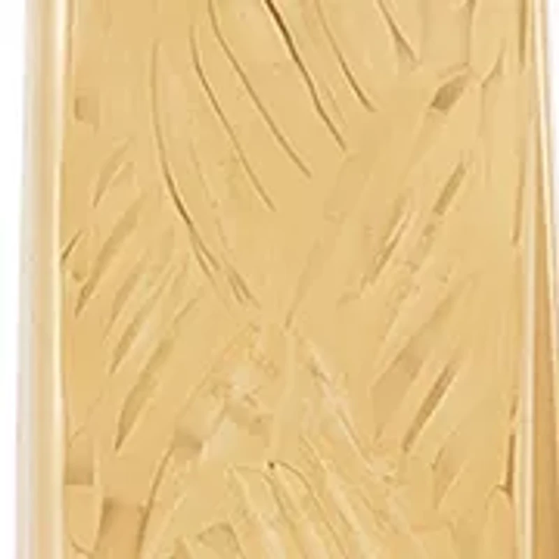 Woven Cut Tube Hoop Earrings in 10K Yellow Gold