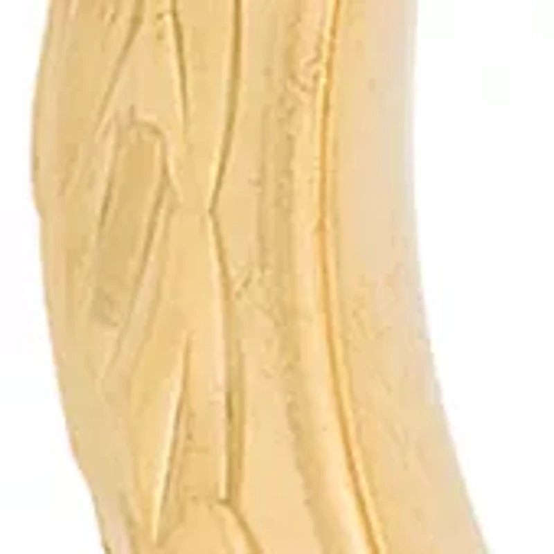 Woven Cut Tube Hoop Earrings in 10K Yellow Gold