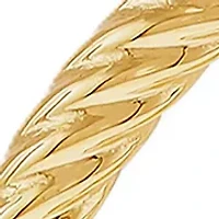 Corrugated Tube Hoop Earrings