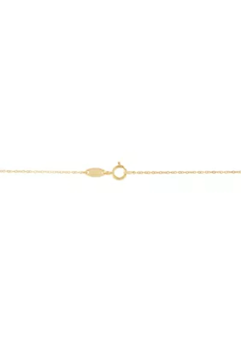 Cross Necklace in 10K Yellow Gold