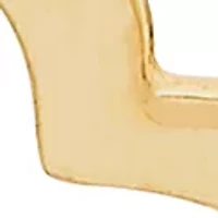 Polished Flower Necklace in 10k Yellow Gold 