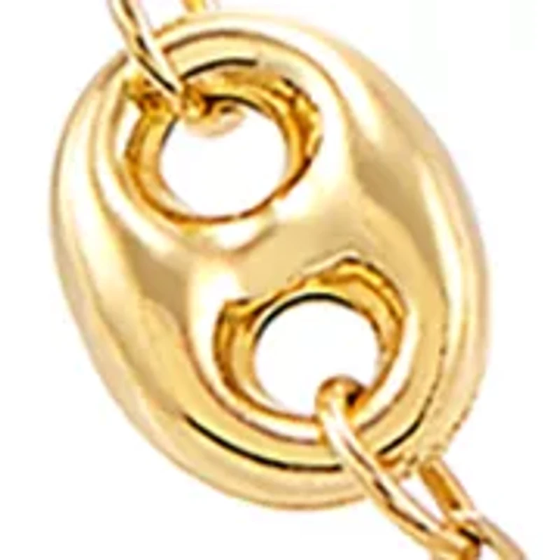 Mariner Links Station Necklace in 10K Yellow Gold