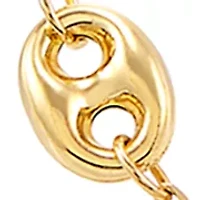Mariner Links Station Necklace in 10K Yellow Gold