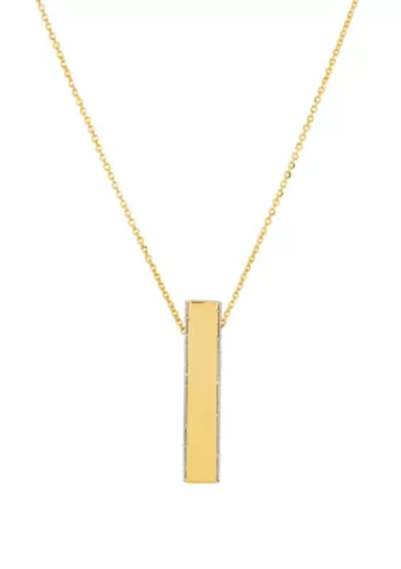 Long Necklace in 10K Yellow Gold