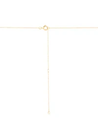 Circle Dangle Necklace in 10K Yellow Gold