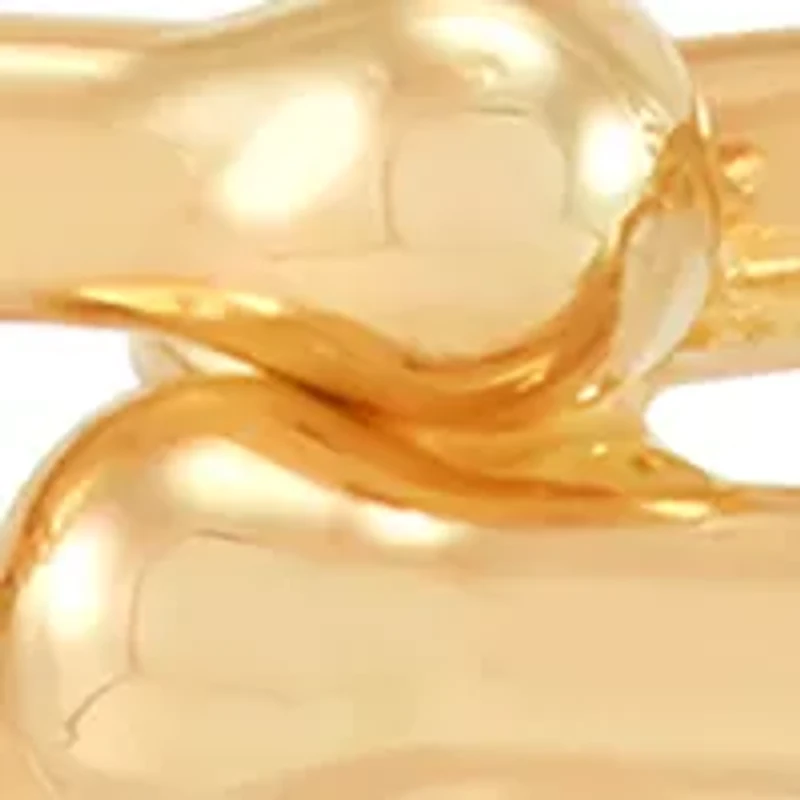 U Shape Interlock Necklace in 10K Yellow Gold