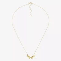 10K Yellow Gold Mama Bead Necklace