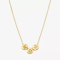 10K Yellow Gold Mom Bead Necklace