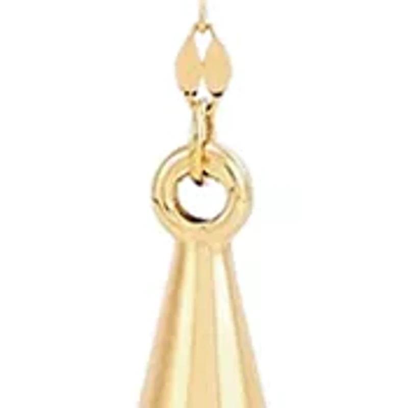 Lariat Teardrop Necklace in 10K Yellow Gold