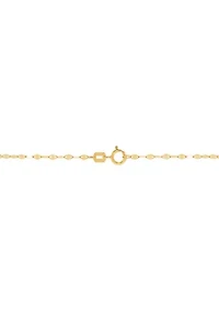 Round Sun Disk Pendant Necklace with 18" Cable Chain in 10K Yellow Gold