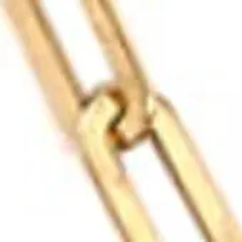 Heart Lock on Paperclip Chain Necklace in 10K Yellow Gold