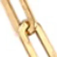 Heart Lock on Paperclip Chain Necklace in 10K Yellow Gold