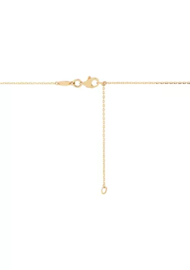 Ball on Chain Necklace in 10K Yellow Gold