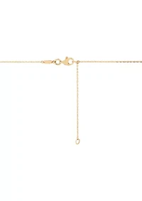 Ball on Chain Necklace in 10K Yellow Gold