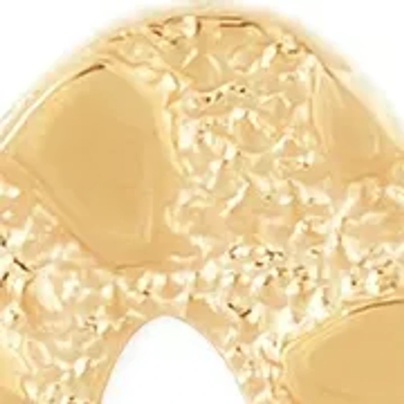 Nugget Script Love Necklace in 10K Yellow Gold