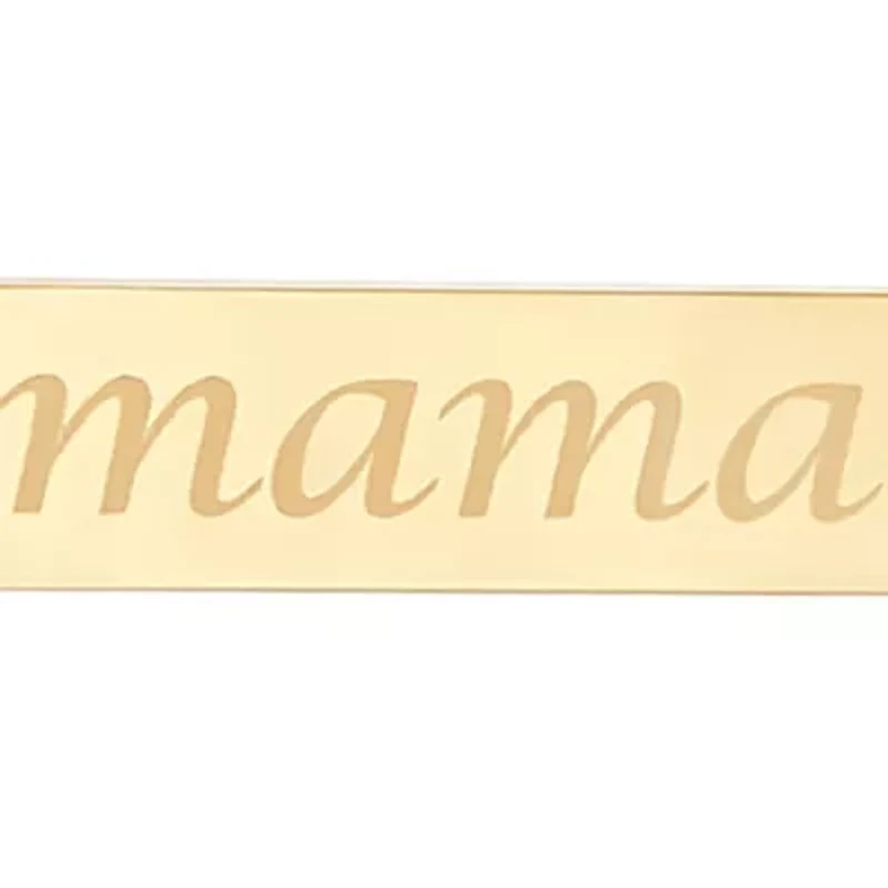 Mama Necklace in 10K Yellow Gold