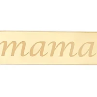 Mama Necklace in 10K Yellow Gold