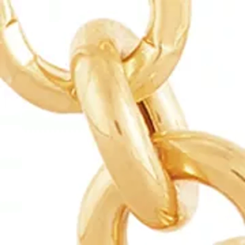 Paperclip Chain Necklace in 10K Yellow Gold