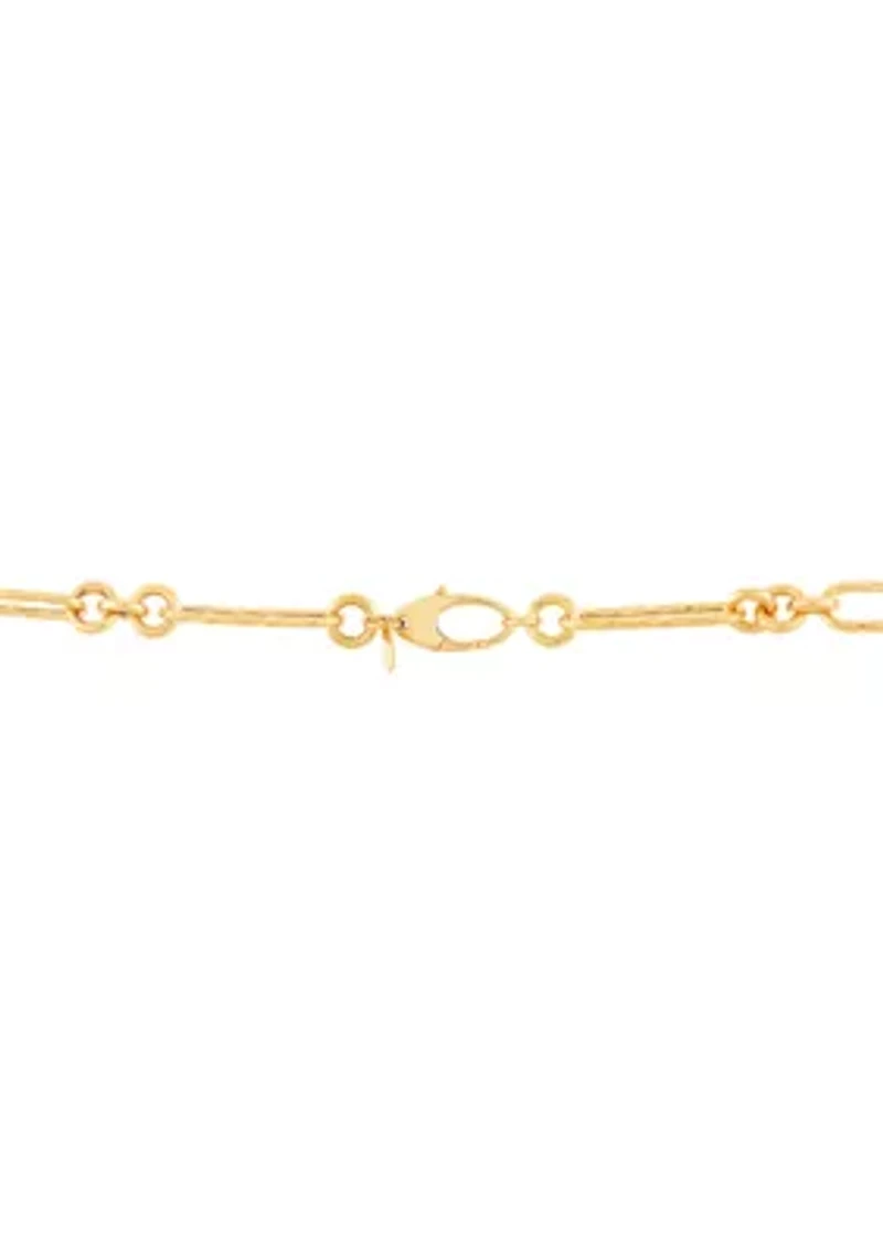 Paperclip Chain Necklace in 10K Yellow Gold
