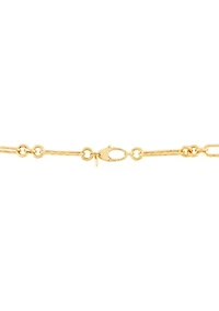 Paperclip Chain Necklace in 10K Yellow Gold
