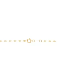 Layered Mirror Necklace in 10K Yellow Gold