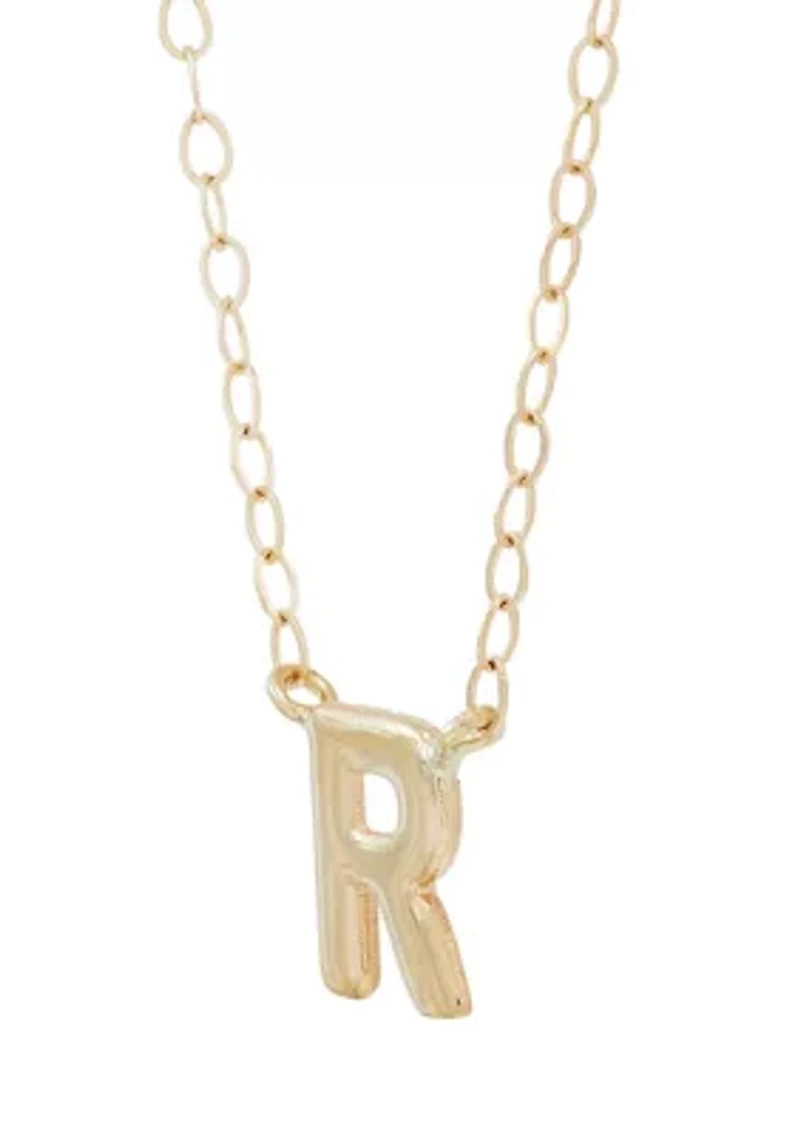Initials Necklace in 10K Yellow Gold