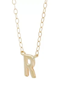 Initials Necklace in 10K Yellow Gold