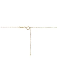 Initials Necklace in 10K Yellow Gold