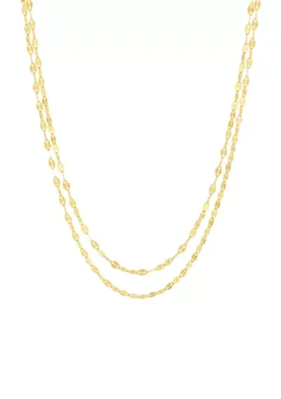 Layered Necklace in 10K Yellow Gold