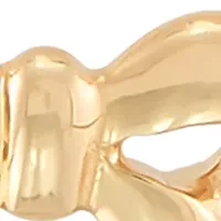 Bow Necklace in 10K Yellow and White Gold