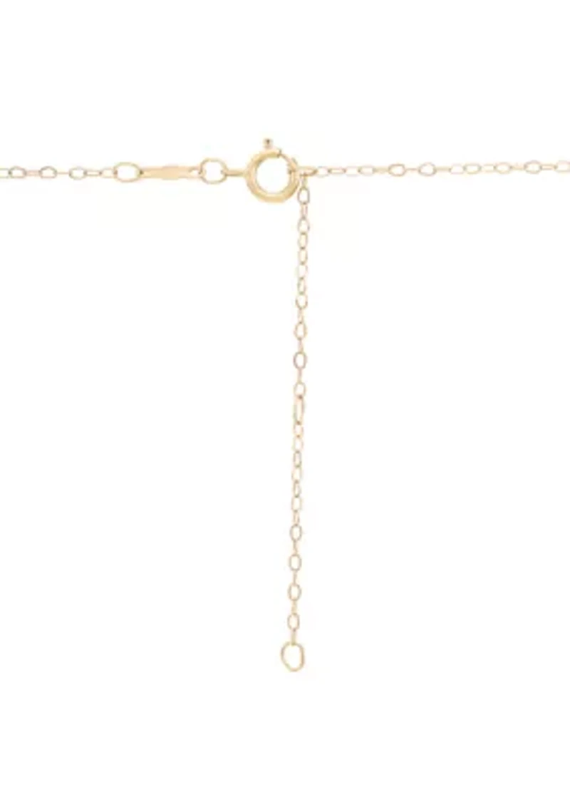 Mama Cable Chain Necklace in 10K Yellow Gold