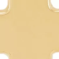 Flat Cross Toggle Necklace in 10K Yellow Gold