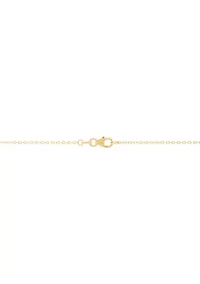 Butterfly Necklace in 10K Yellow Gold