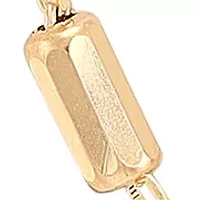 Cube Bar Station Chain Necklace in 10K Yellow Gold