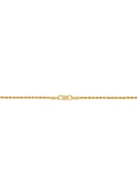 Graduated Heart Necklace in 10K Yellow Gold