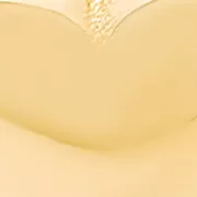 Puff Heart Necklace in 10K Yellow Gold