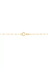 Puff Heart Necklace in 10K Yellow Gold